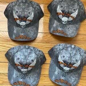 Harley-Davidson Gray Embroidered Hat
